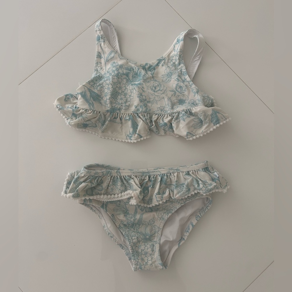 Posh Peanut - Charlotte Anne Ruffled Tankini 2-piece Kids Swimsuit